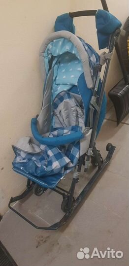 Детские санки коляска