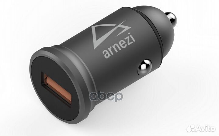 Адаптер автомобильный 18W USB-А (QC 3.0) 12-24V