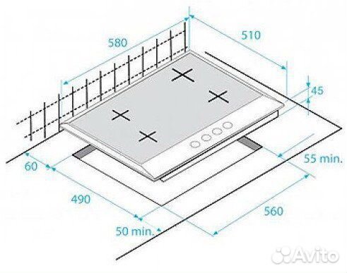 Газовая варочная панель Beko hiaw64225SCR Новая