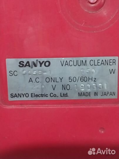 Пылесос sanyo 750