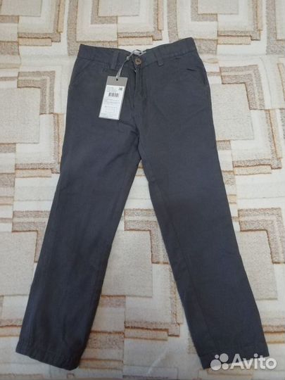Джинсы на х/б подкладе для мальчика (р.122), новые