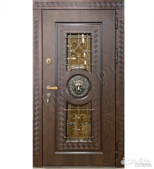 Стильная входная металлическая дверь для дома