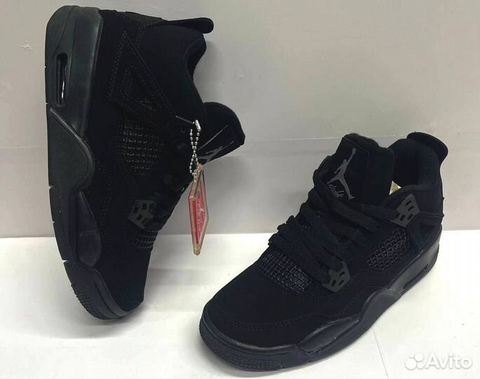 Кроссовки Nike Air Jordan 4 retro black cat