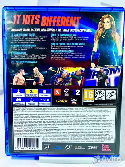 Диск для PS4 WWE 2K22 б/у с гарантией