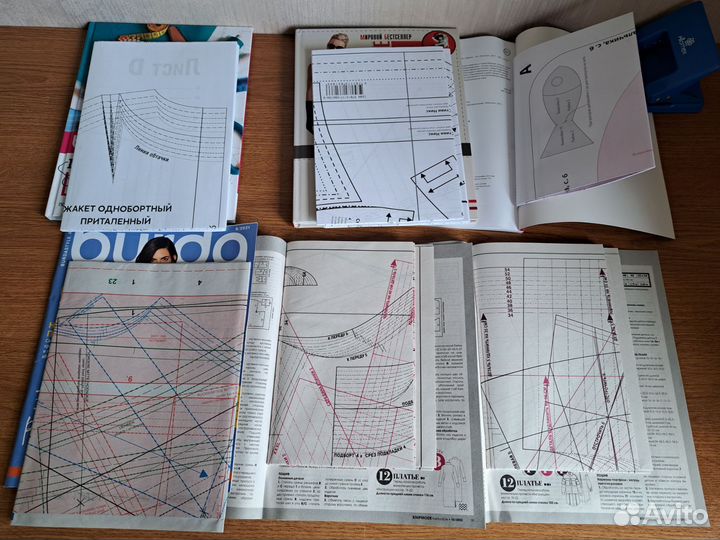 Журналы с выкройками и книги Burda Knip Mode