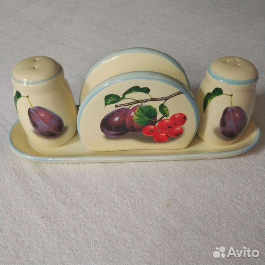 Набор для специй и салфетница