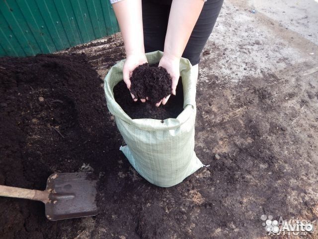 Перегной в мешках