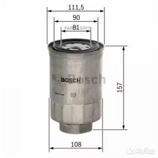 Bosch F026402025 Фильтр топливный volvo truck
