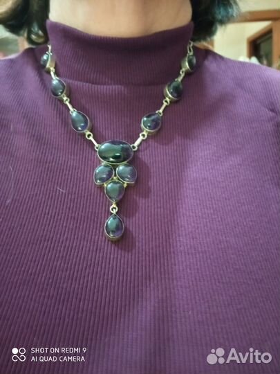 Колье с аметистами