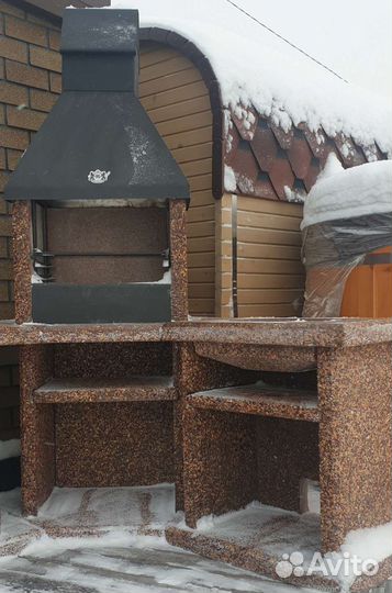 Мангал барбекю, казан, стол, мойка