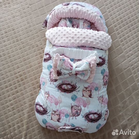 Комплект на выписку для девочки зима