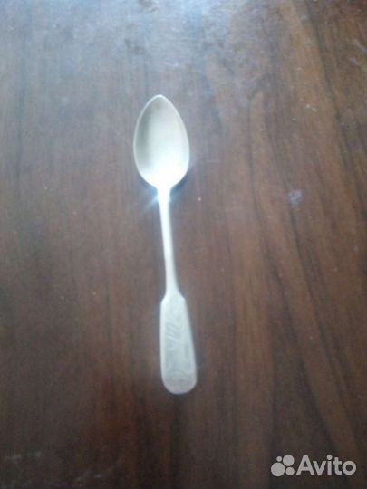 Серебряные антикварные ложки, проба 84, 2 шт