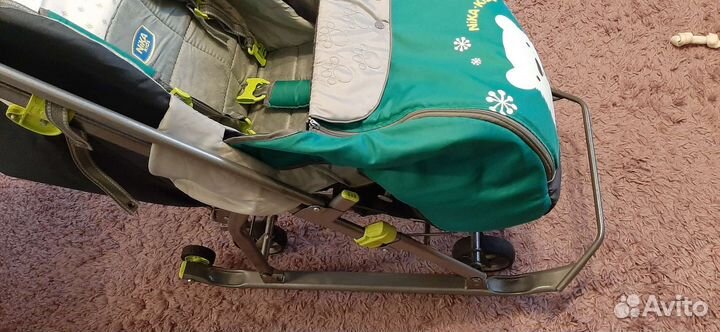 Детские санки коляска ника
