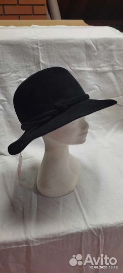 Новая шляпа женская из чешского велюра