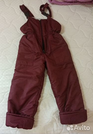 Куртка и полукомбинезон для девочки зима 110-116