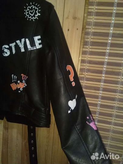 Куртка кожаная женская 48 размер L FBsister
