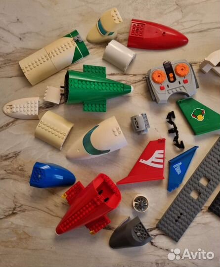 Детали для поезда и самолета Lego оригинал