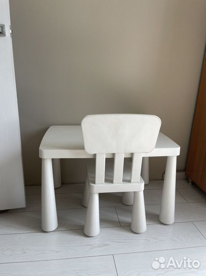 Детский стол со стулом IKEA