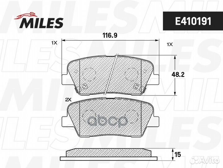 Колодки тормозные hyundai santa FE (CM) 2.2D 09
