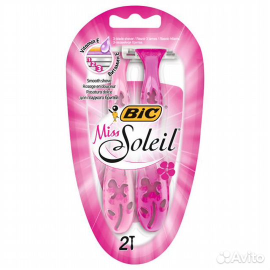 Станок для бритья BIC Miss Soleil 2шт одноразовый