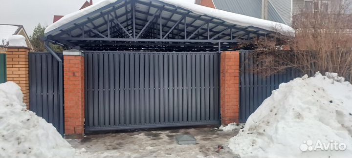 Навесы из поликарбоната, фермы