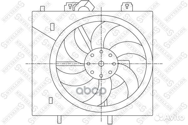 29-99444-SX вентилятор охлаждения Citroen C2/C