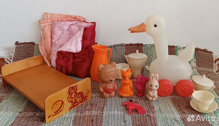 Игрушки СССР Кукольная кроватка Мишка и другие