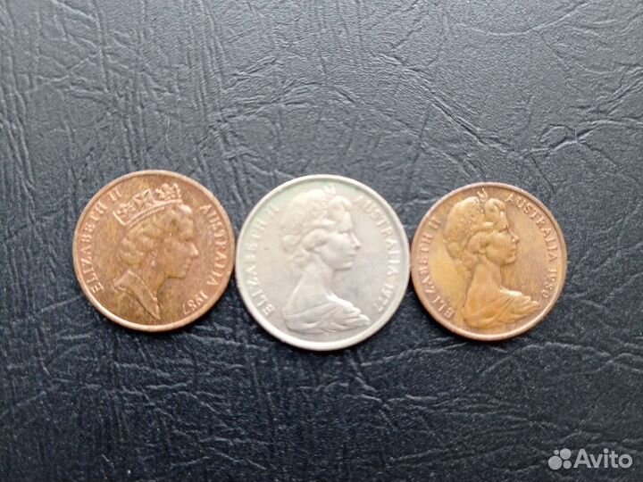 Монеты Новая Зеландия, Австралия, Бермуды