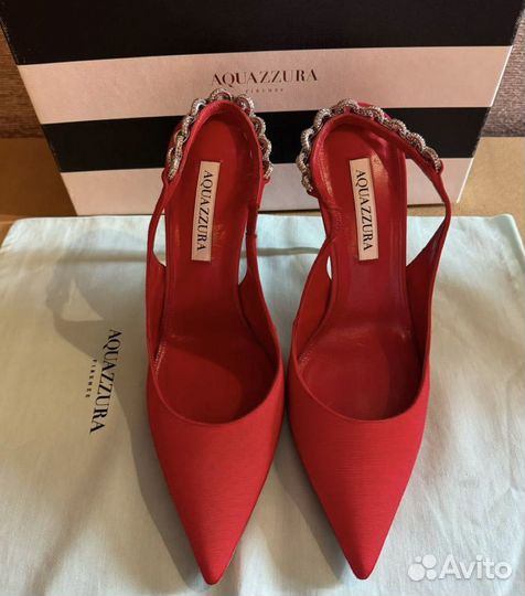 Aquazzura красные туфли 39