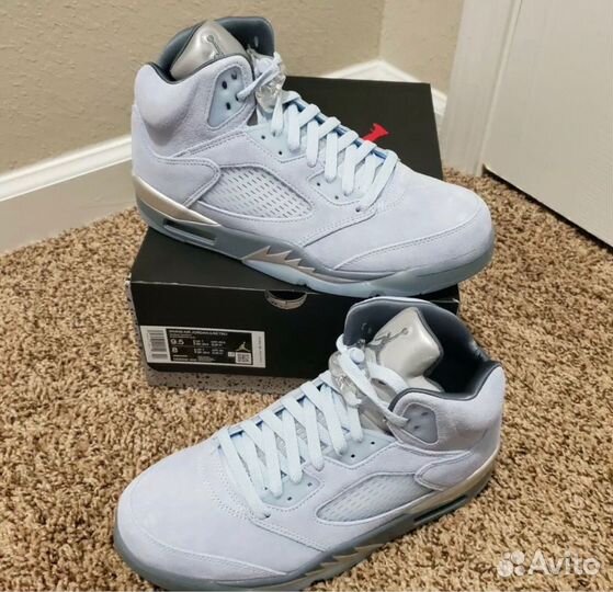 Nike Air jordan 5 retro bluebird оригинал