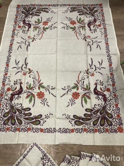 Скатерть лен СССР новая