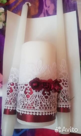 Свечи, фужеры, бутылки, подарочные коробки