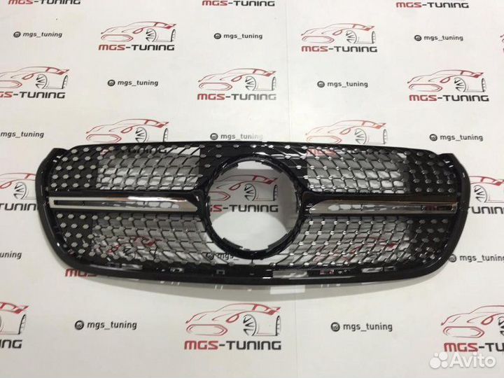 Решетка на Mercedes X-Class Diamond Black