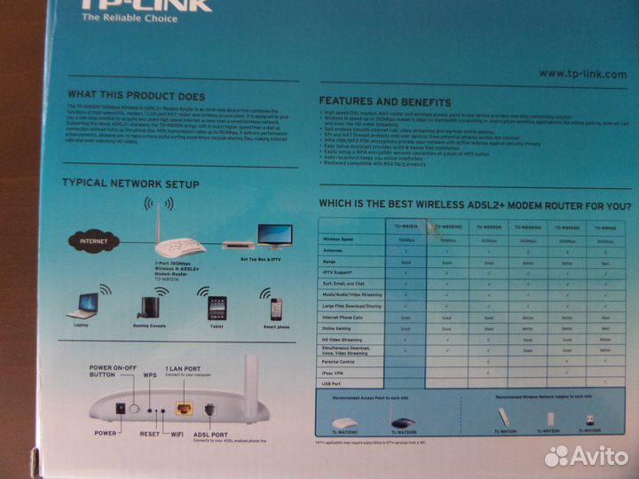 Wifi модем роутер TP-Link
