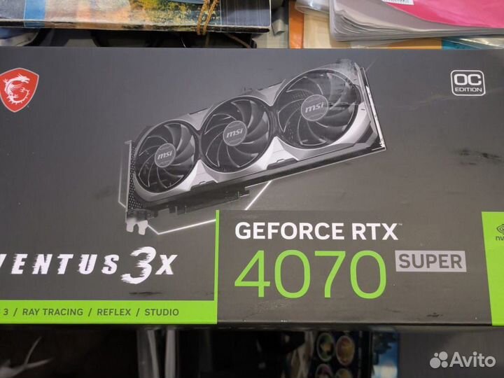 Видеокарта MSI RTX 4070 super ventus 3x oc
