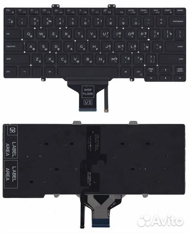 Клавиатура д�ля Dell Latitude 3400 7400+подсветка