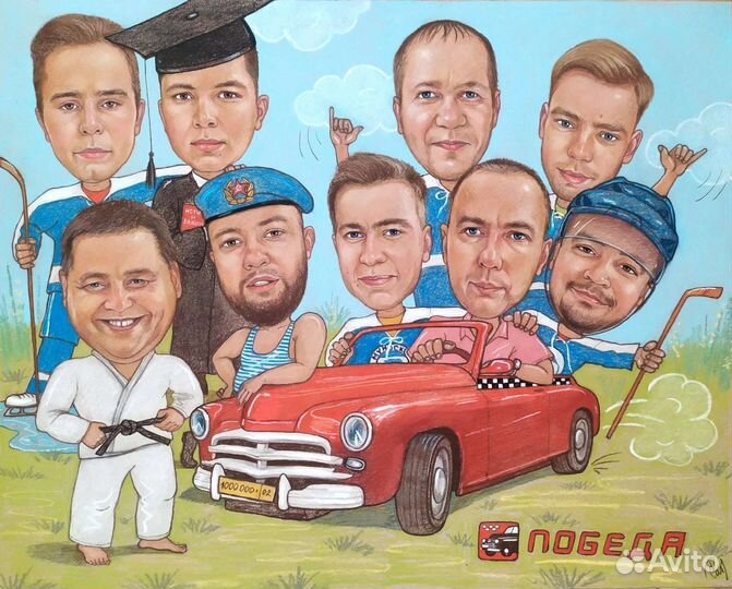 Портреты и шаржи на заказ