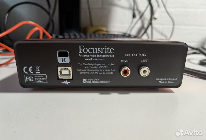 Аудиоинтерфейс Focusrite Scarlett Solo 2nd gen