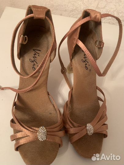 Танцевальные туфли латина каблук 6,5 см