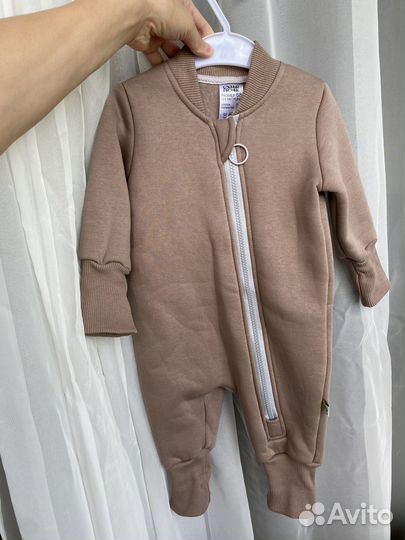 Комбинезон новый флисовый утепленный 68