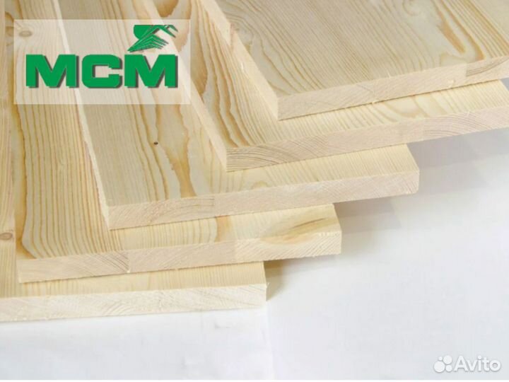 Мебельный щит из натуральной сосны