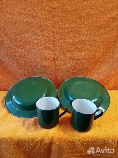 Кружки тарелки эмалированные СССР 330 мл