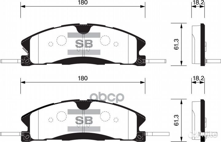 SP1620 колодки дисковые передние Ford Explorer