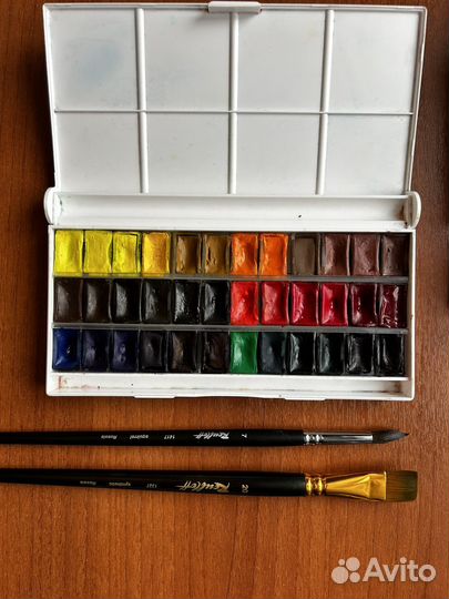 Акварельные краски Санкт-Петербург,кисти Roubloff