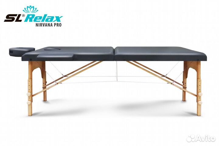 Массажный стол складной кушетка Nirvana PRO серый