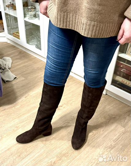 Сапоги Флоренция кожа-замша 39р