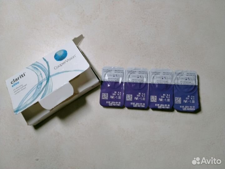 Линзы контактные гидрогелевые Clariti Elite