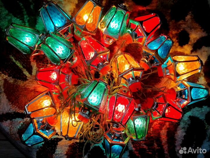 Елочная гирлянда (электрогирлянда) Радуга-1, СССР