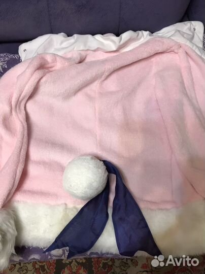 Японский теплый халат на молнии зайчик (косплей)