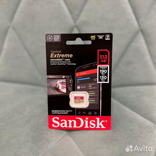 Карта памяти SanDisk Extreme 512гб microsdxc